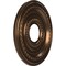Ekena Millwork Cole PVC Ceiling Medallion (Canopies up to 4 1/4"), 13"OD x 3 1/2"ID x 3/4"P, Metallic Antique Brass CMP13COCAB - alternate 3